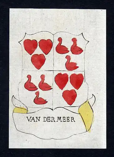 Van der Meer - Van Meer Wappen Adel coat of arms heraldry Heraldik