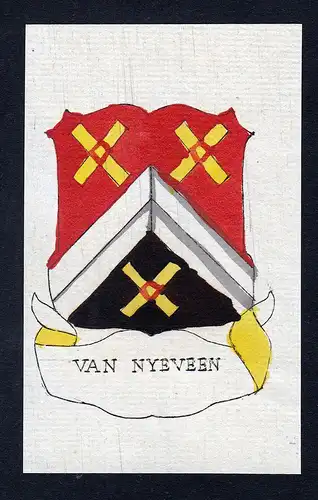 Van Nyeveen - Nijeveen Nyeveen Wappen Adel coat of arms heraldry Heraldik