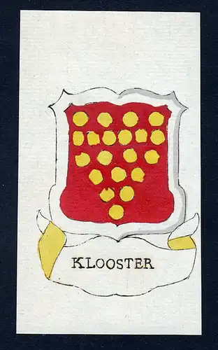 Klooster - Kloster Klooster Wappen Adel coat of arms heraldry Heraldik