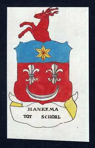 Hankema Tot Schorl - Hankema Tot Schorl Wappen Adel coat of arms heraldry Heraldik