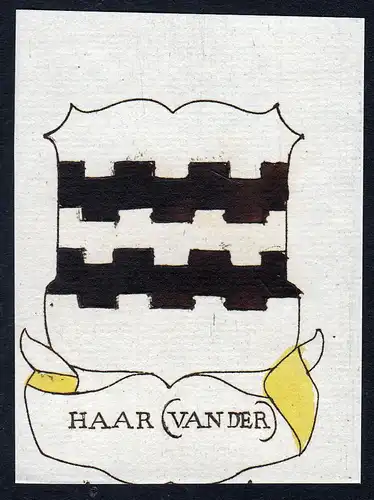 Haar (van der) - Haar Wappen Adel coat of arms heraldry Heraldik