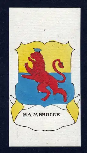 Hambroick - Hambroick Wappen Adel coat of arms heraldry Heraldik
