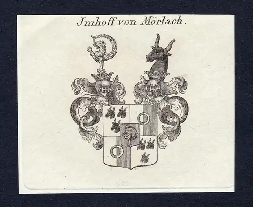 Jmhoff von Mörlach - Mörlach Jmhoff Imhoff Hilpoltstein Wappen Adel coat of arms heraldry Heraldik