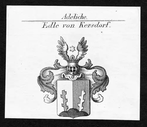 Edle von Kersdorf - Kersdorf Brandenburg Briesen Wappen Adel coat of arms heraldry Heraldik