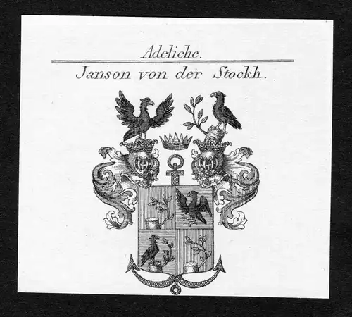Janson von der Stockh - Stockh Stockholm Janson Wappen Adel coat of arms heraldry Heraldik