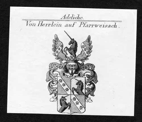 Von Herrlein auf Pfarrweisach - Bayern Pfarrweisach Herrlein Wappen Adel coat of arms heraldry Heraldik