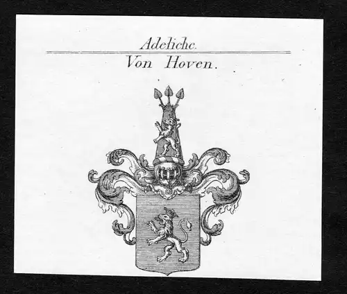 Von Hoven - Friedrich Wilhelm Hoven Wappen Adel coat of arms heraldry Heraldik