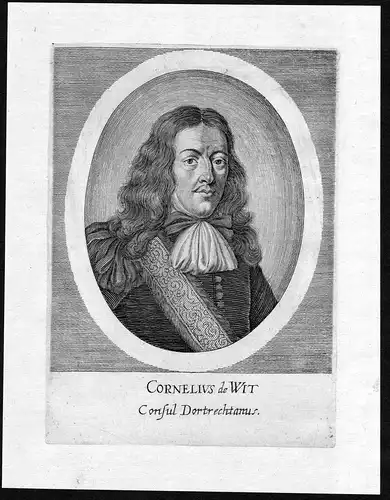 Cornelius de Wit - Cornelis de Witt Nederland Holland Portrait Kupferstich