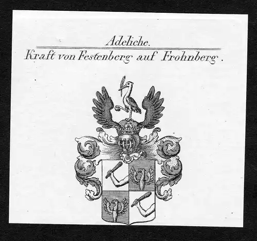Kraft von Festenberg auf Frohnberg - Krafft-Ebing Festenberg Frohnberg Kraft Wappen Adel coat of arms heraldry