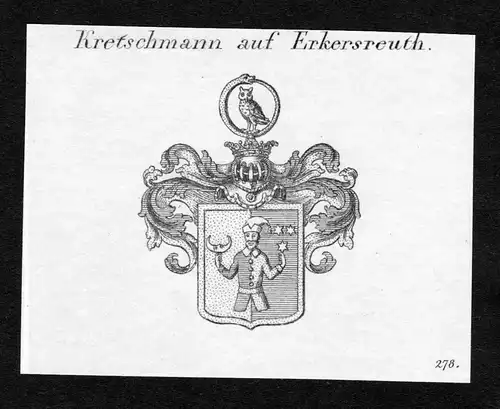 Kretschmann auf Erkersreuth - Kretschmann Erkersreuth Franken Wappen Adel coat of arms heraldry Heraldik