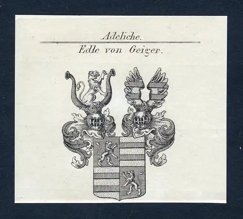Edle von Geiger - Geiger Wappen Adel coat of arms heraldry Heraldik