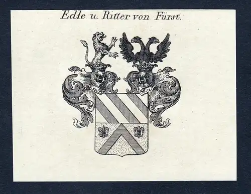 Edle u. Ritter von Fürst - Fürst Fuerst Wappen Adel coat of arms heraldry Heraldik
