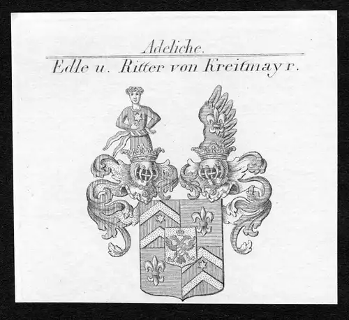 Edle u. Ritter von Kreitmayr - Wiguläus Kreittmayr Kreitmayr Wappen Adel coat of arms heraldry Heraldik