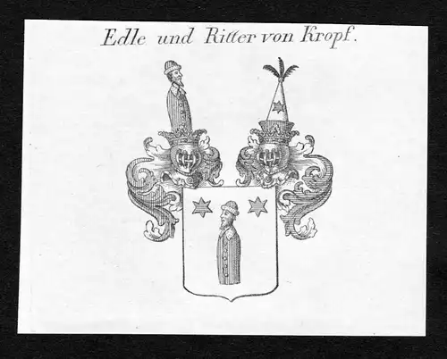 Edle und Ritter von Kropf - Kropf Wappen Adel coat of arms heraldry Heraldik