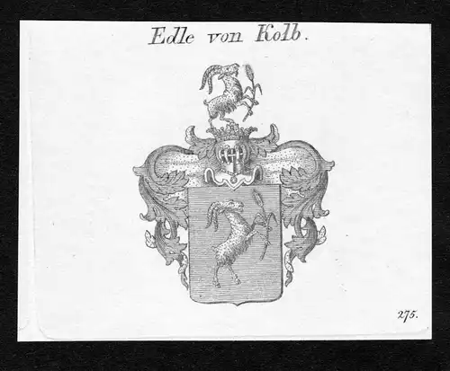 Edle von Kolb - Kolb Wappen Adel coat of arms heraldry Heraldik