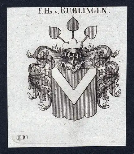 F.Hn. v. Rumlingen - Rumlingen Rümlingen Wappen Adel coat of arms heraldry Heraldik