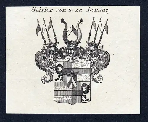 Geisler von u. zu Deining - Deining Geisler Bayern Wappen Adel coat of arms heraldry Heraldik