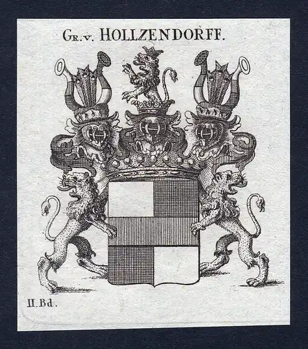 Gr. v. Hollzendorff - Hollzendorff Holtzendorff Wappen Adel coat of arms heraldry Heraldik