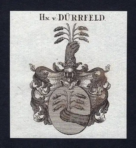 Hn. v. Dürrfeld - Dürrfeld Grettstadt Wappen Adel coat of arms heraldry Heraldik