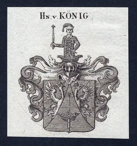 Hn. v. König - König Koenig Wappen Adel coat of arms heraldry Heraldik