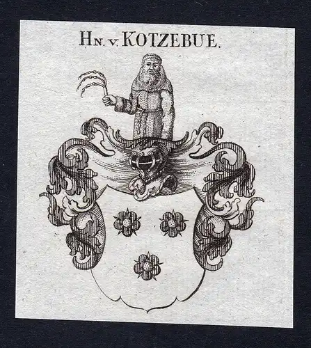 Hn. v. Kotzebue - Kotzebue Russland Kossebau Russia Wappen Adel coat of arms heraldry Heraldik