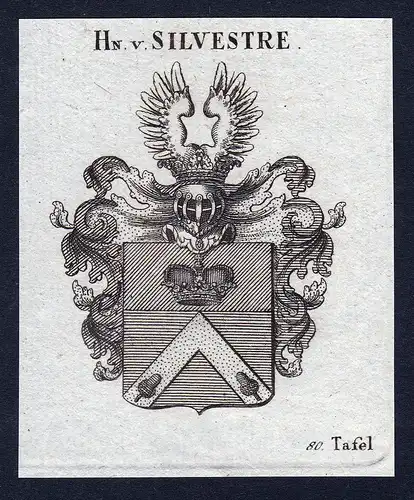 Hn. v. Silvestre - Silvestre Wappen Adel coat of arms heraldry Heraldik