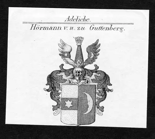 Hörmann v. u. zu Guttenberg - Hörmann Guttenberg Gutenberg Wappen Adel coat of arms heraldry Heraldik