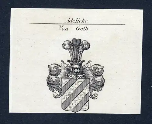 Von Gelb - Gelb Wappen Adel coat of arms heraldry Heraldik
