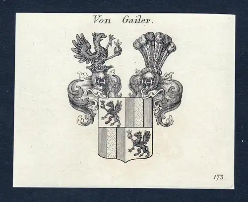 Von Gailer - Gailer Wappen Adel coat of arms heraldry Heraldik