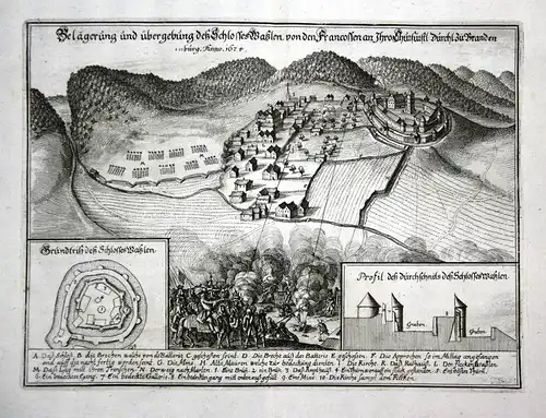 Belägerung und übergebung deß Schlosses Waßlen, von den Francossen an Ihro Churfürstl: Durchl: Zu Branden