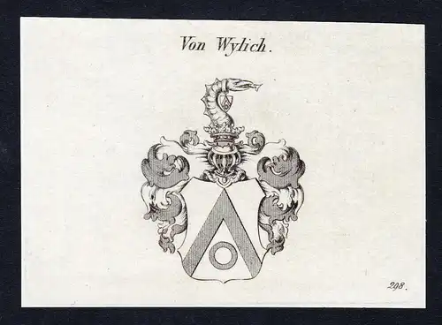 Von Wylich - Wylich und Lottum Wappen Adel coat of arms Kupferstich  heraldry Heraldik