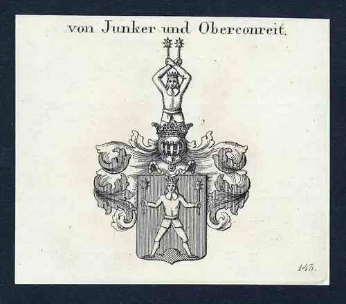 Von Junker und Oberconreit- Junker Oberconreit Preußen Wappen Adel coat of arms heraldry Heraldik