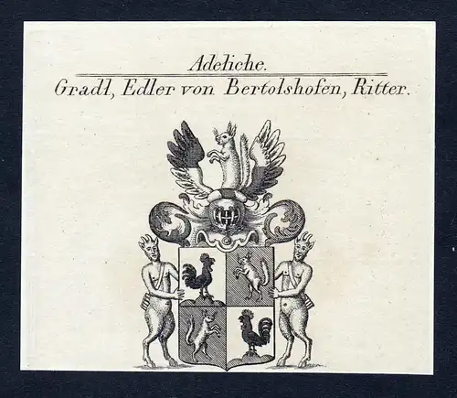Gradl, Edler von Bertolshofen, Ritter - Gradl Bertolshofen Bertoldshofen Wappen Adel coat of arms heraldry Her