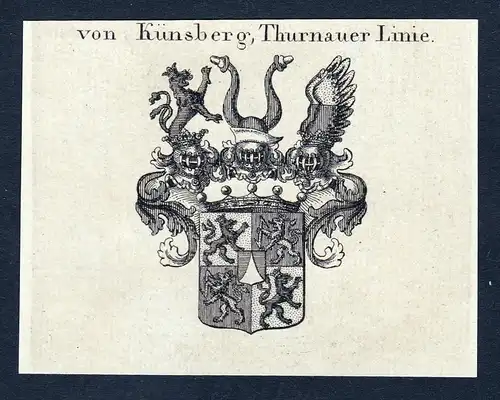 Von Künsberg, Thurnauer Linie- Künßberg Künssberg Franken Wappen Adel coat of arms heraldry Heraldik