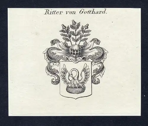 Ritter von Gotthard - Gottardo Gotthard Wappen Adel coat of arms heraldry Heraldik