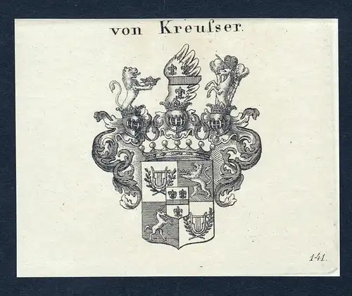 Von Kreusser - Kreusser Wappen Adel coat of arms heraldry Heraldik