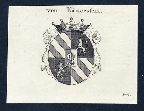 Von Kaiserstein - Kaiserstein Österreich Wappen Adel coat of arms heraldry Heraldik