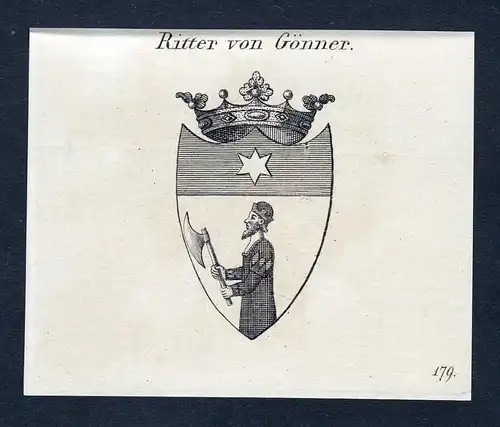 Ritter von Gönner - Nikolaus Thaddäus Gönner Wappen Adel coat of arms heraldry Heraldik