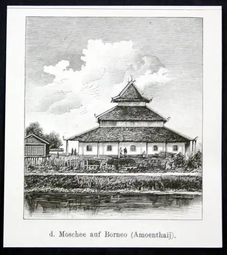 Moschee aus Borneo (Amoenthaij). / Asien / Asia / Amuntai / Indonesien