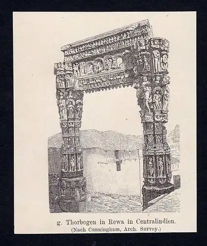 Thorbogen in Rewa in Centralindien. / Indien / India / Tor