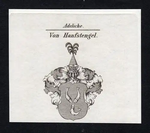 Von Hanfstengel - Hanfstengel Hanffstengel Wappen Adel coat of arms Kupferstich  heraldry Heraldik