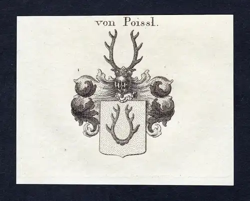 Von Poissl - Johann Nepomuk Poißl Wappen Adel coat of arms heraldry Heraldik