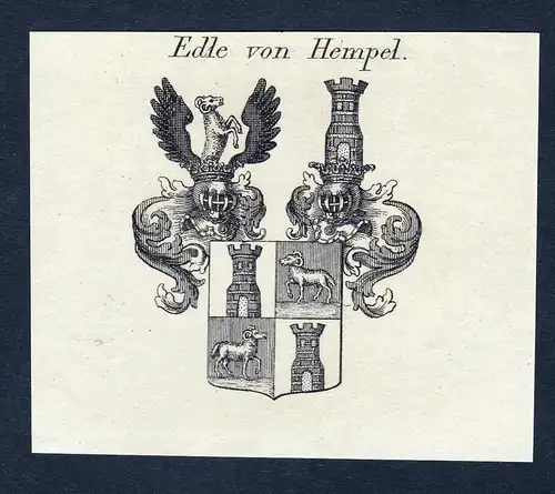 Edle von Hempel - Hempel Josef Wappen Adel coat of arms heraldry Heraldik