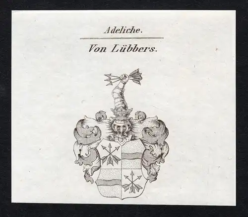 Von Lübbers - Georg Nicolaus Lübbers Wappen Adel coat of arms heraldry Heraldik