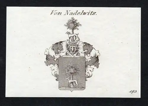 Von Nadelwitz - Nadelwitz Ostsachsen Wappen Adel coat of arms heraldry Heraldik