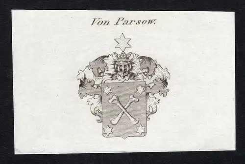 Von Parsow - Parsow Parsowo Wappen Adel coat of arms heraldry Heraldik