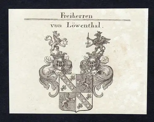 Von Löwenthal - Löwenthal Wappen Adel coat of arms heraldry Heraldik