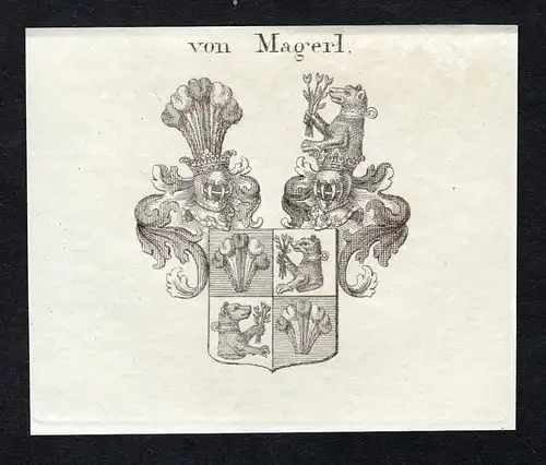 Von Magerl - Magerl Saulburg Wappen Adel coat of arms heraldry Heraldik