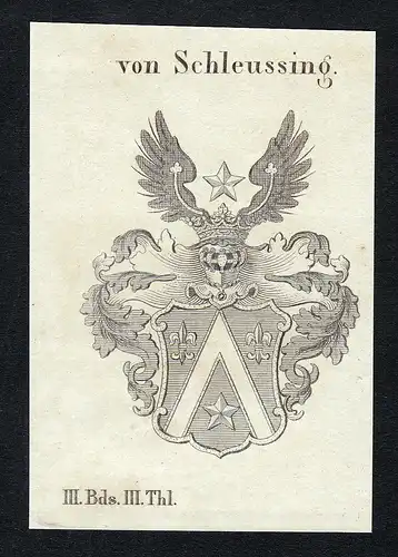 Von Schleussing - Schleussing Schleusing Wappen Adel coat of arms heraldry Heraldik