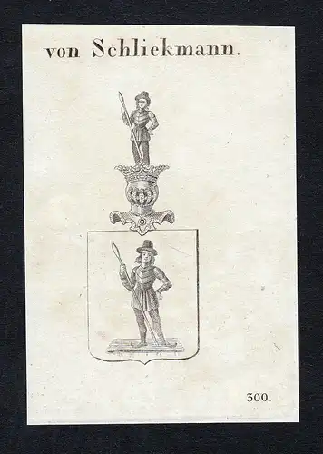 Von Schliekmann - Schliekmann Schlieckmann Wappen Adel coat of arms heraldry Heraldik